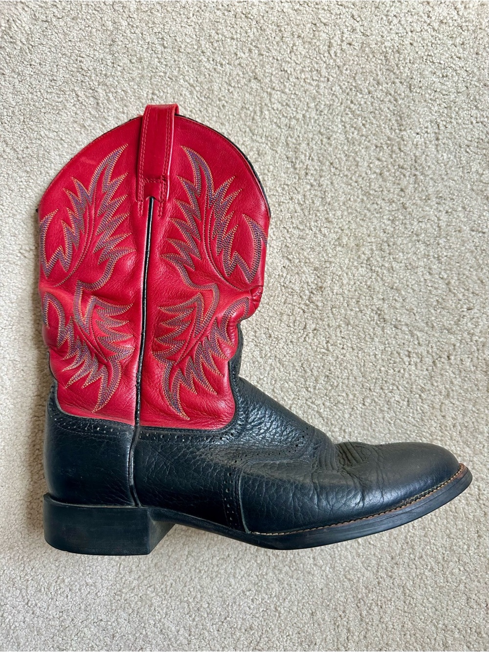 Ariat Black & Red Men's Cowboy Boots